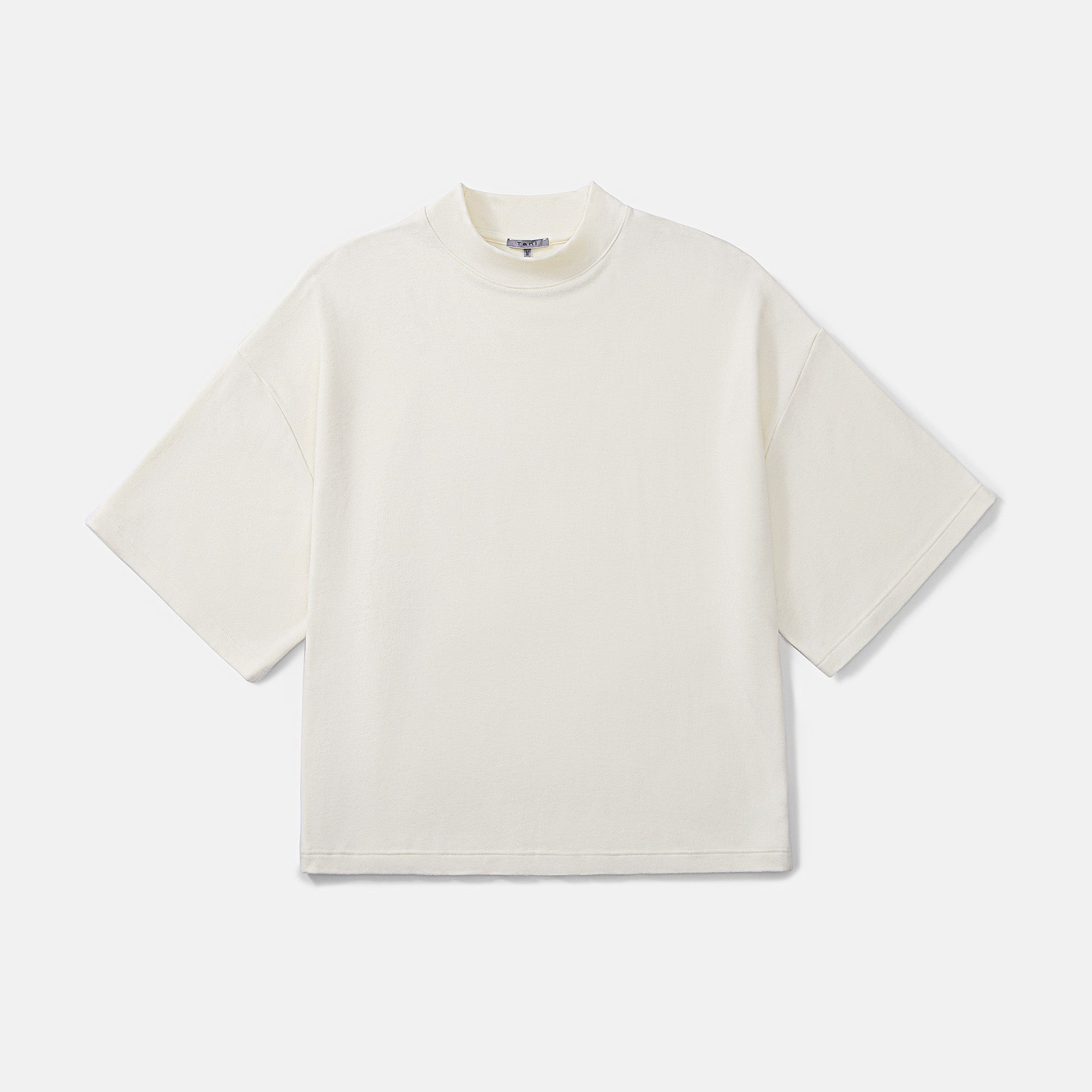 Loft モックネック七分袖トップ_70190_fw25 | Tani | とろけるような着