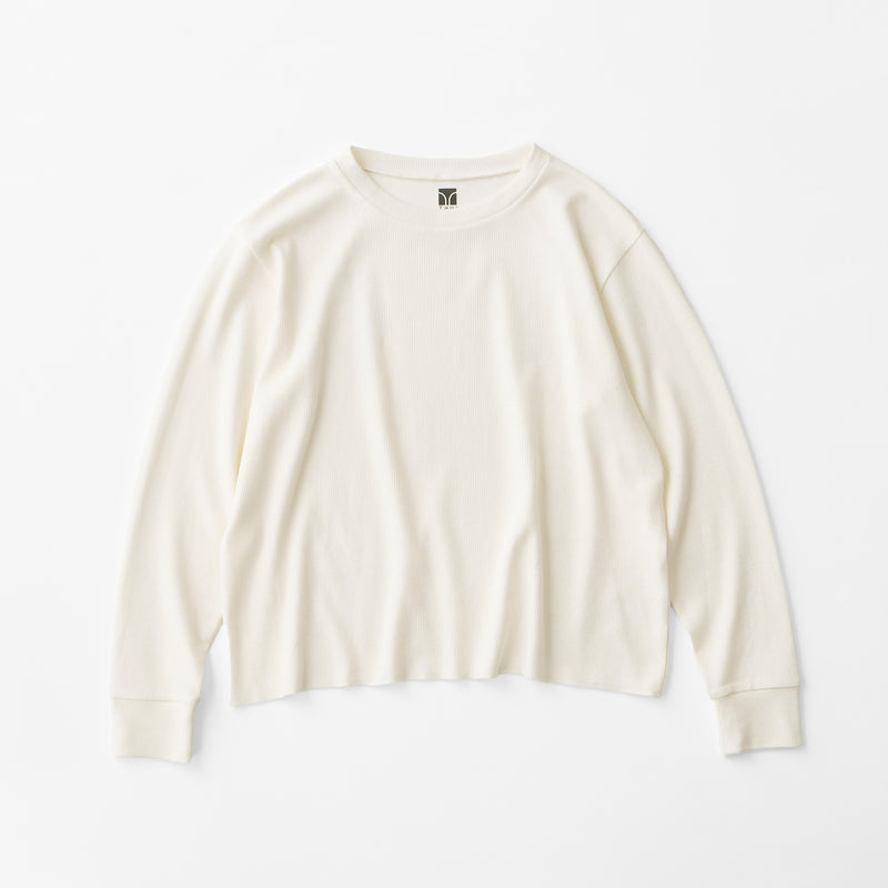 Milk Cotton レディース R-ネック LS Tシャツ_70175_fw24