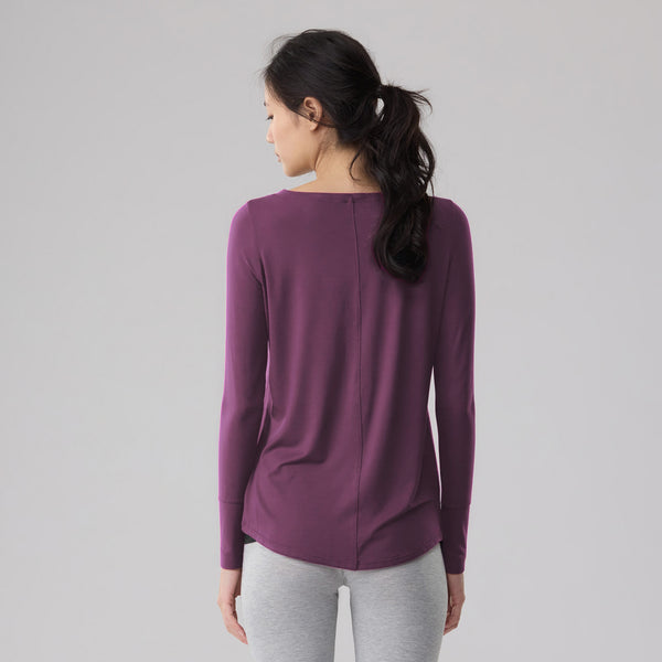 Silktouch 長袖リラックストップス_70049_fw24