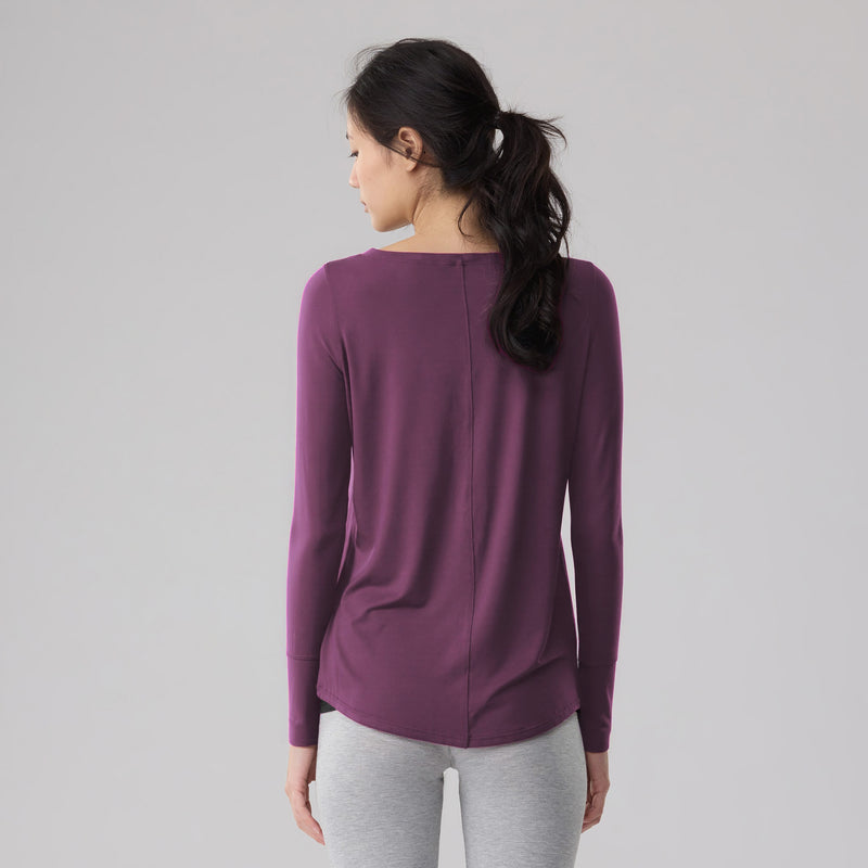 Silktouch 長袖リラックストップス_70049_fw24