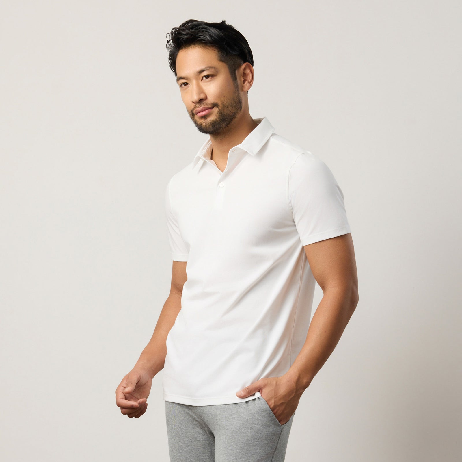 ⑫ポロシャツ　SLIM FIT 100% SUPIMA COTTON 半袖 XEXYMENS XGMST05J2 コットンピケ ハーフジップアップ