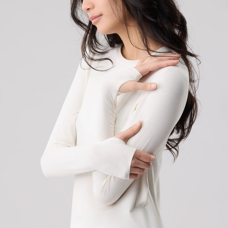 Silktouch 長袖リラックストップス_70185_fw25