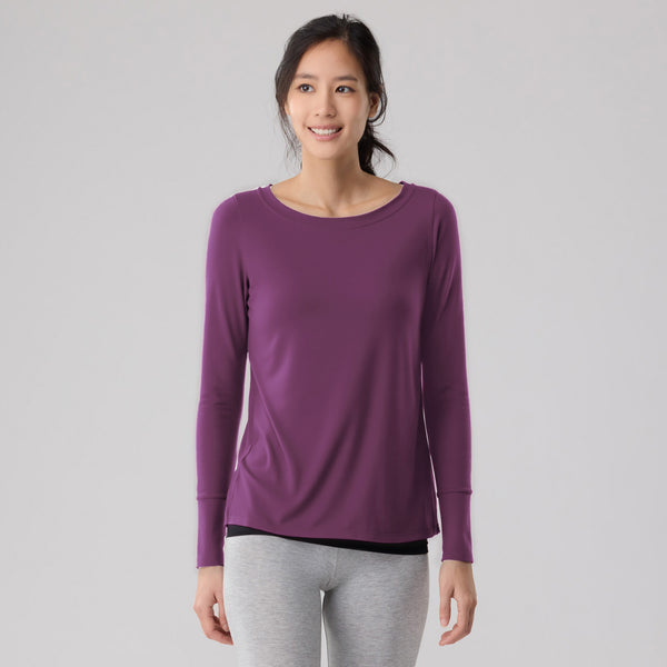 Silktouch 長袖リラックストップス_70049_fw24