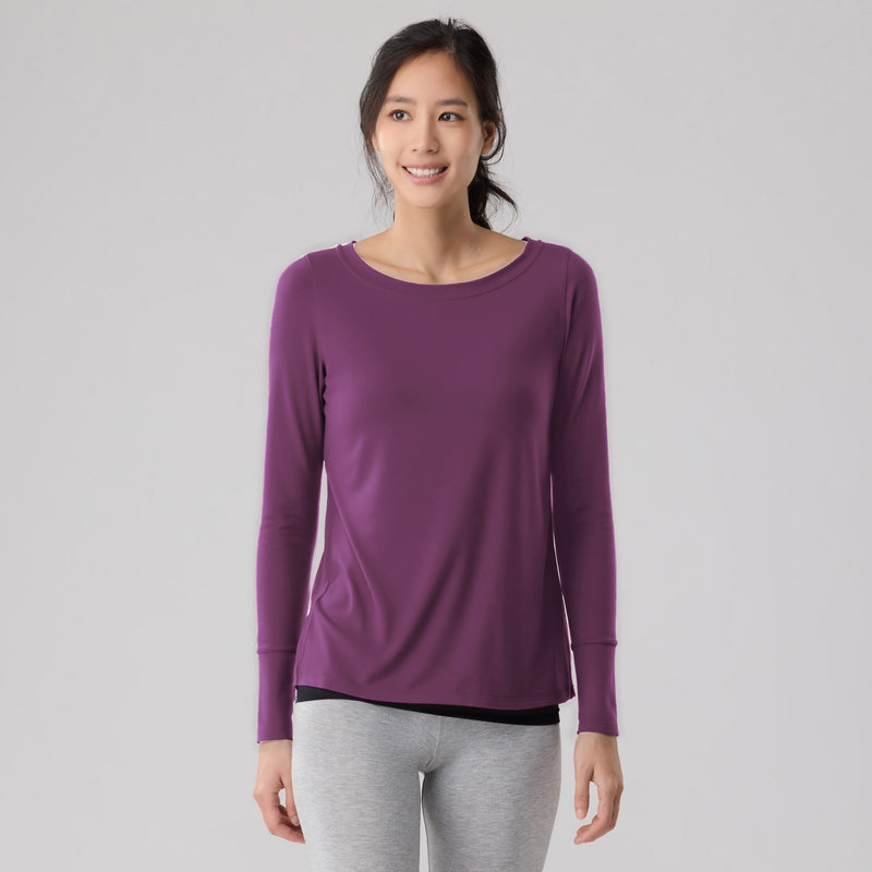 Silktouch 長袖リラックストップス_70049_fw24