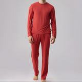 Silktouch メンズ R-ネック 長袖 Tシャツ_39562_fw25