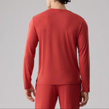 Silktouch メンズ R-ネック 長袖 Tシャツ_39562_fw25