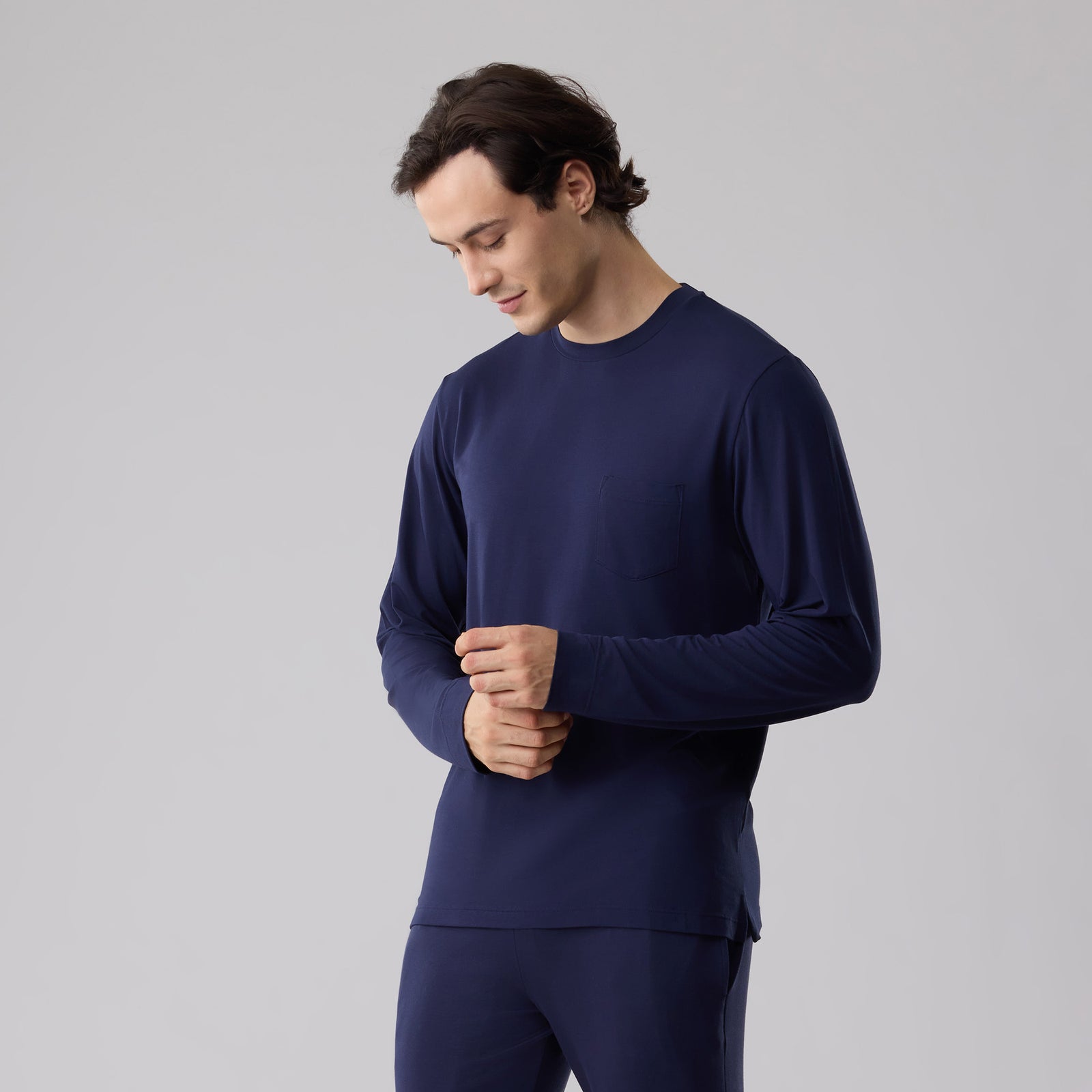 Silktouch R-ネック LS Tシャツ_39562 | Tani | とろけるような着心地