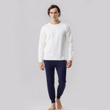 Milk Cotton メンズ R-ネック LS Tシャツ_39829_fw24