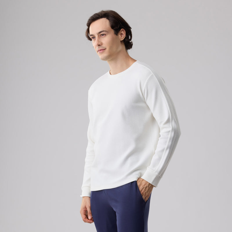 Milk Cotton メンズ R-ネック LS Tシャツ_39829_fw24