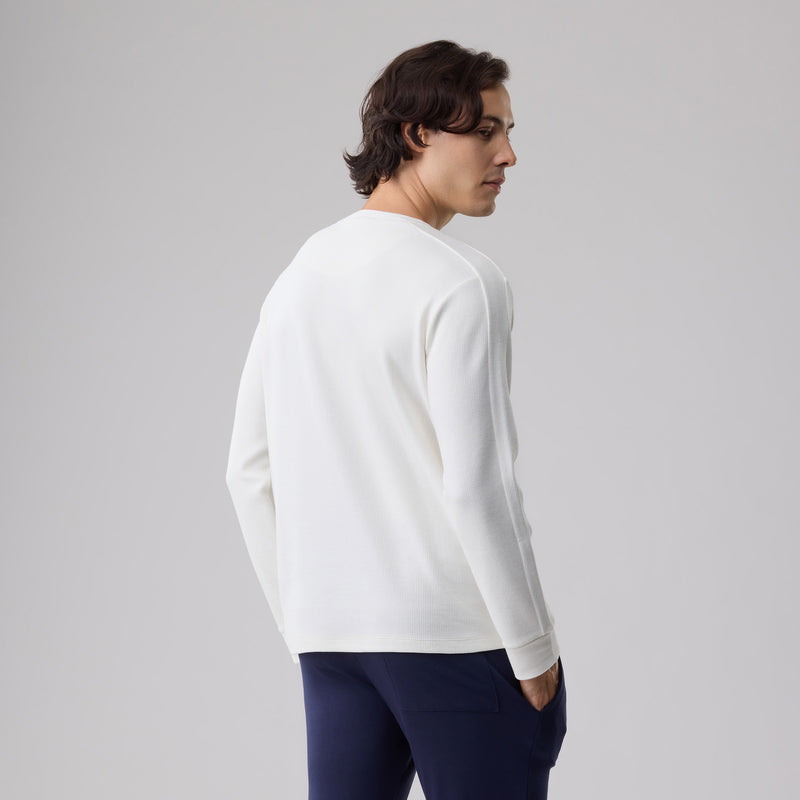 Milk Cotton メンズ R-ネック LS Tシャツ_39829_fw24