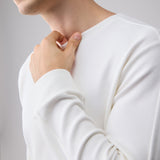 Milk Cotton メンズ R-ネック LS Tシャツ_39829_fw24