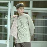Silktouch メンズ R-ネック 長袖 Tシャツ_39562_fw26
