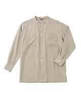 Flow Unisex No-Collar Long Sleeve Shirt_39743