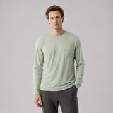 Silktouch メンズ R-ネック 長袖 Tシャツ_39562_fw26