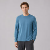 Silktouch メンズ R-ネック 長袖 Tシャツ_39562_fw26