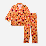 Silktouch 七分袖パジャマセット_70044/89954_ss24