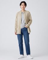 Flow Unisex Collarless Long Sleeve Shirt_39813_ss24