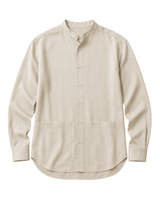 Flow Unisex Collarless Long Sleeve Shirt_39813_ss24