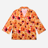 Silktouch 七分袖パジャマセット_70044/89954_ss24