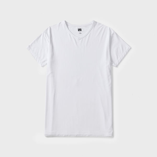Silktouch NOS Vネック 半袖 Tシャツ_39052 | Tani | とろけるような着