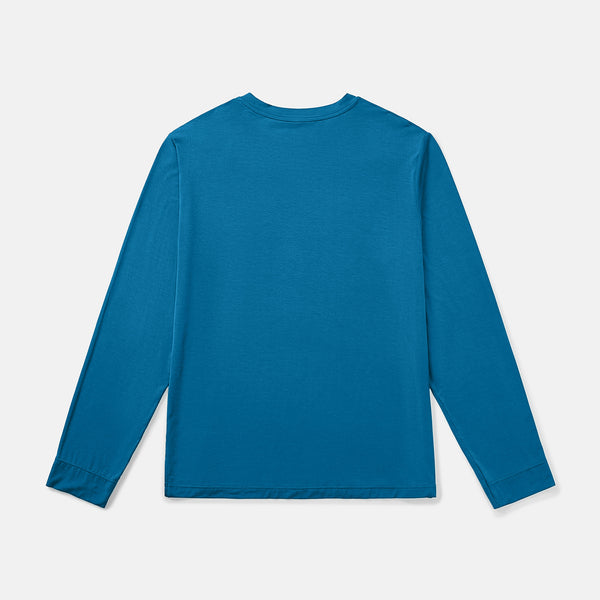 Silktouch メンズ R-ネック 長袖 Tシャツ_39562_fw25
