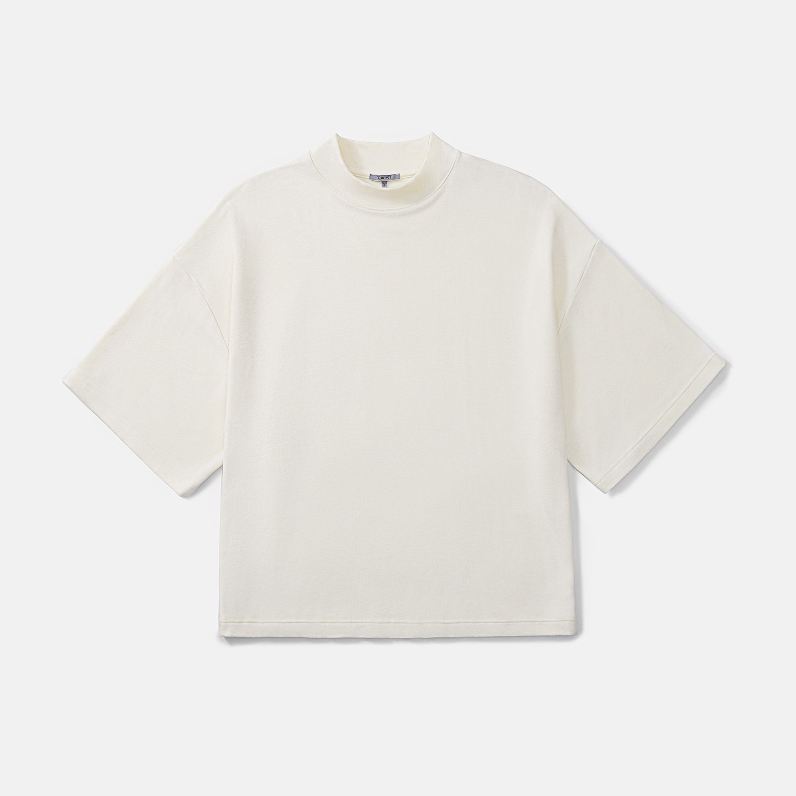 Loft モックネック七分袖トップ_70190_fw25 | Tani | とろけるような着