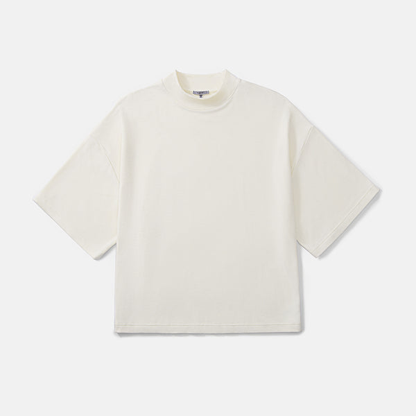 Loft モックネック七分袖トップ_70190_fw25