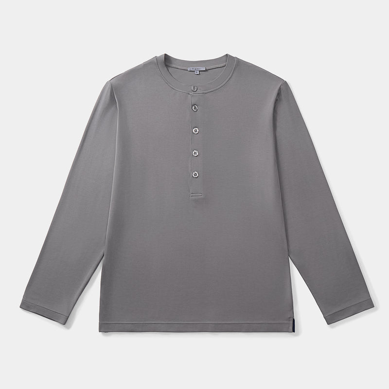 Silktouch*2 Rネック 長袖 トップ_39850_fw25