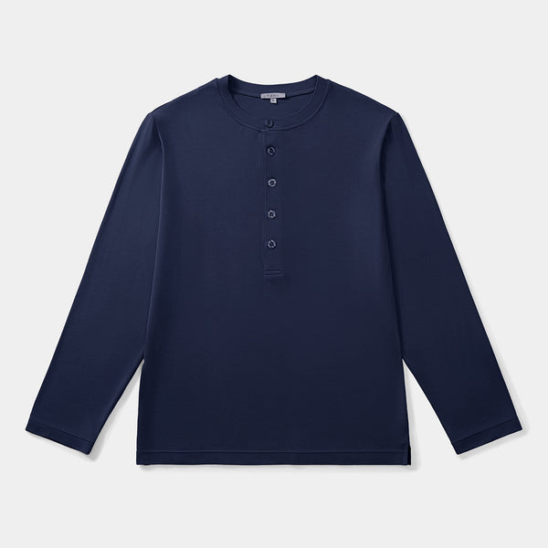 Silktouch*2 Rネック 長袖 トップ_39850_fw25