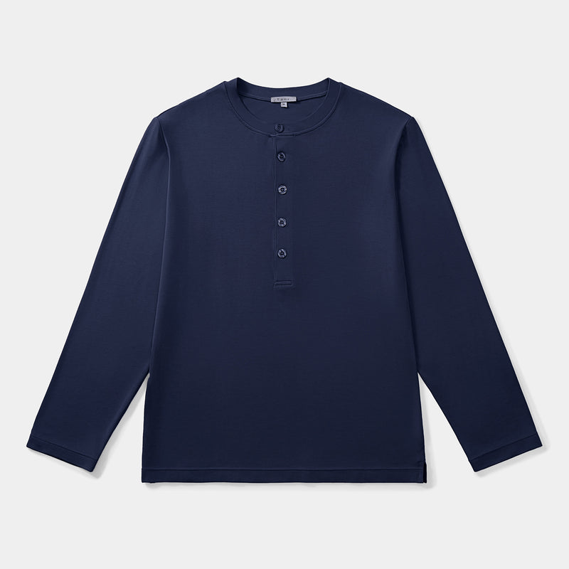 Silktouch*2 Rネック 長袖 トップ_39850_fw25