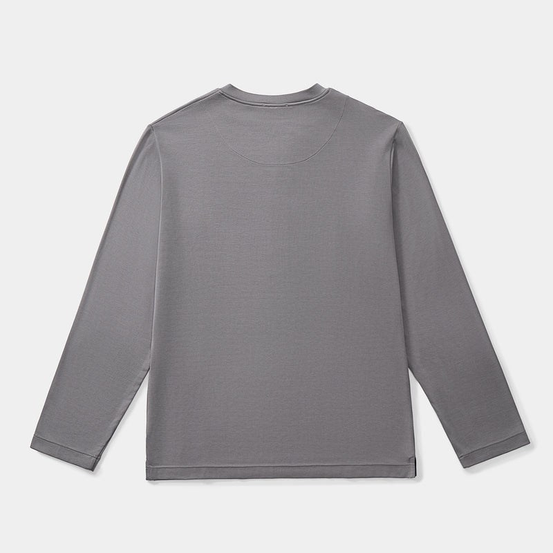 Silktouch*2 Rネック 長袖 トップ_39850_fw25