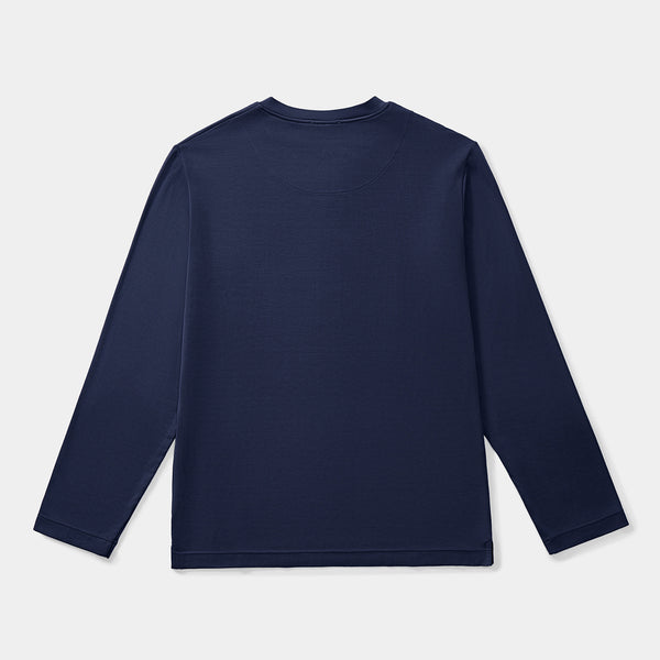 Silktouch*2 Rネック 長袖 トップ_39850_fw25