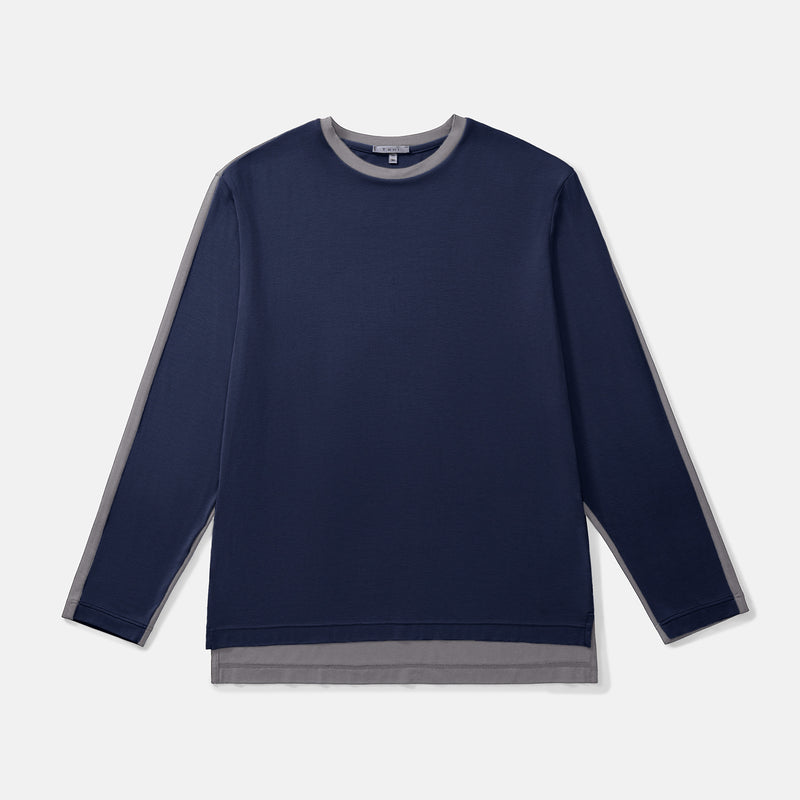 Silktouch*2 Rネック 長袖 トップ_39849_fw25