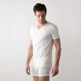Swiss Cotton Vネック SS Tシャツ_32548